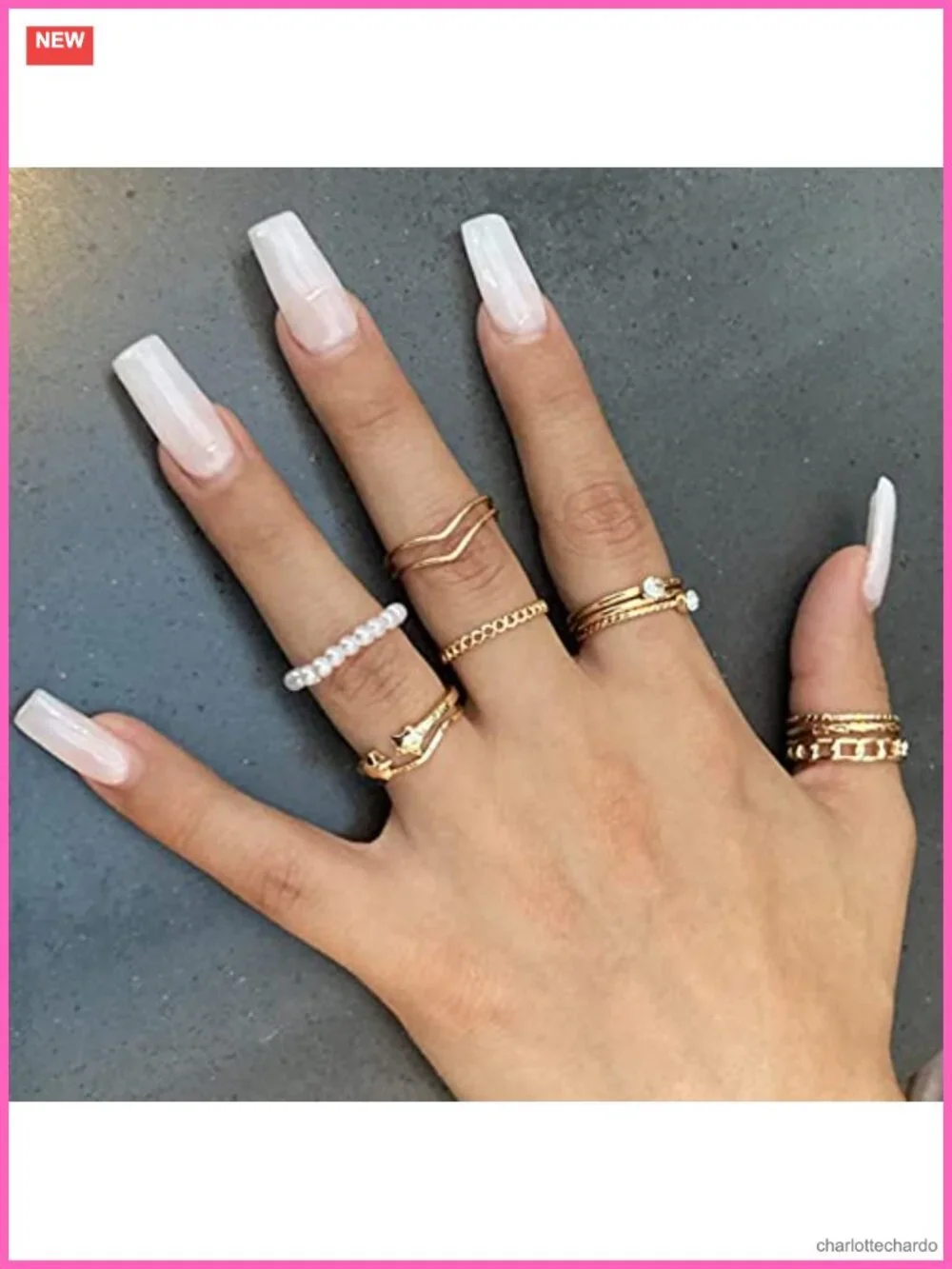68 Pcs Gold Knuckle Ring Set Boho Stackable Midi Rings for Women Alloy